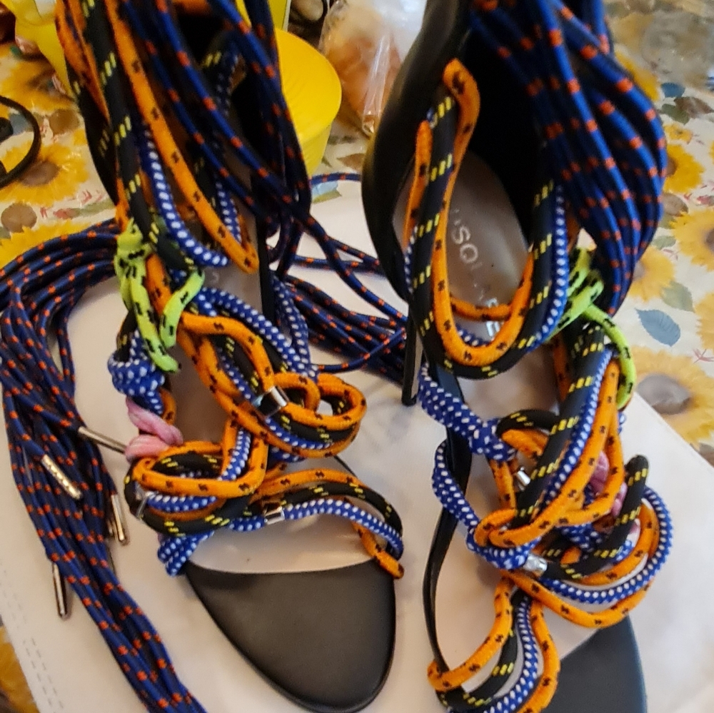 Colorful Lace-Up Women's Sandals Dsquare2 Inspired Ariel Rope Sandals $2995